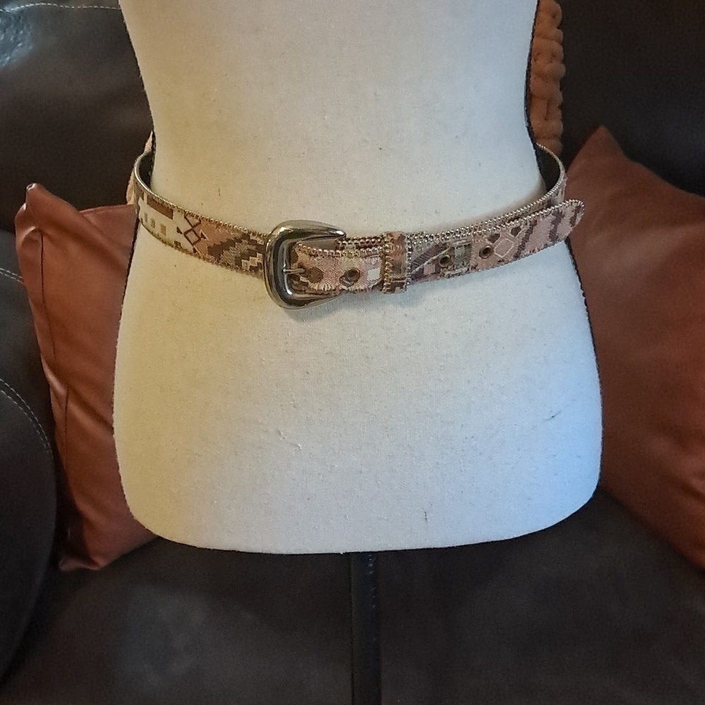 Vintage Multicolor Belt Designer Paul Harris Size M/L